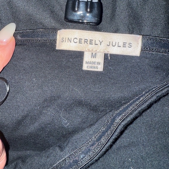 Sincerely Jules Black Strapless Midi Dress Size M Cocktail Party - Picture 2 of 4